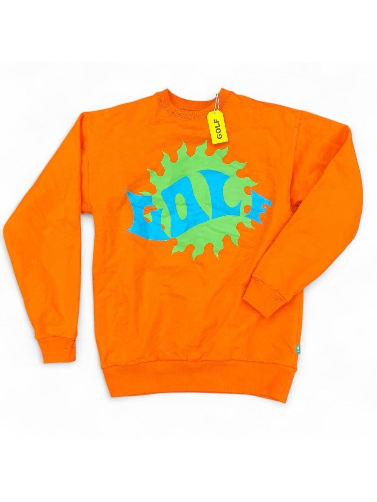 Golf Le Fleur Orange Printed Sweatshirt